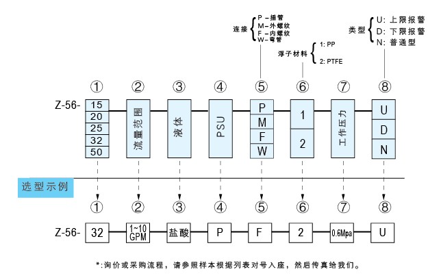 Z-5615、Z-5620、Z-5625、Z-5632、Z-5650聚砜塑料管浮子流量計(jì)