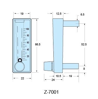 Z-7001、Z-7002、Z-7003面板式流量計